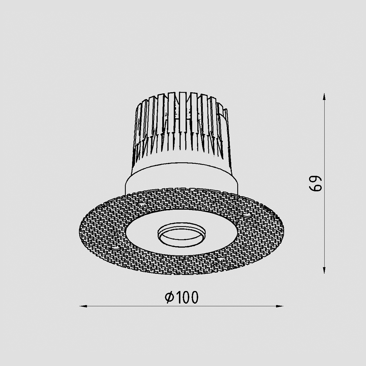 Светильник встраиваемый Lighttech LTA08001 Pin 1030 15 W (Распродажа)