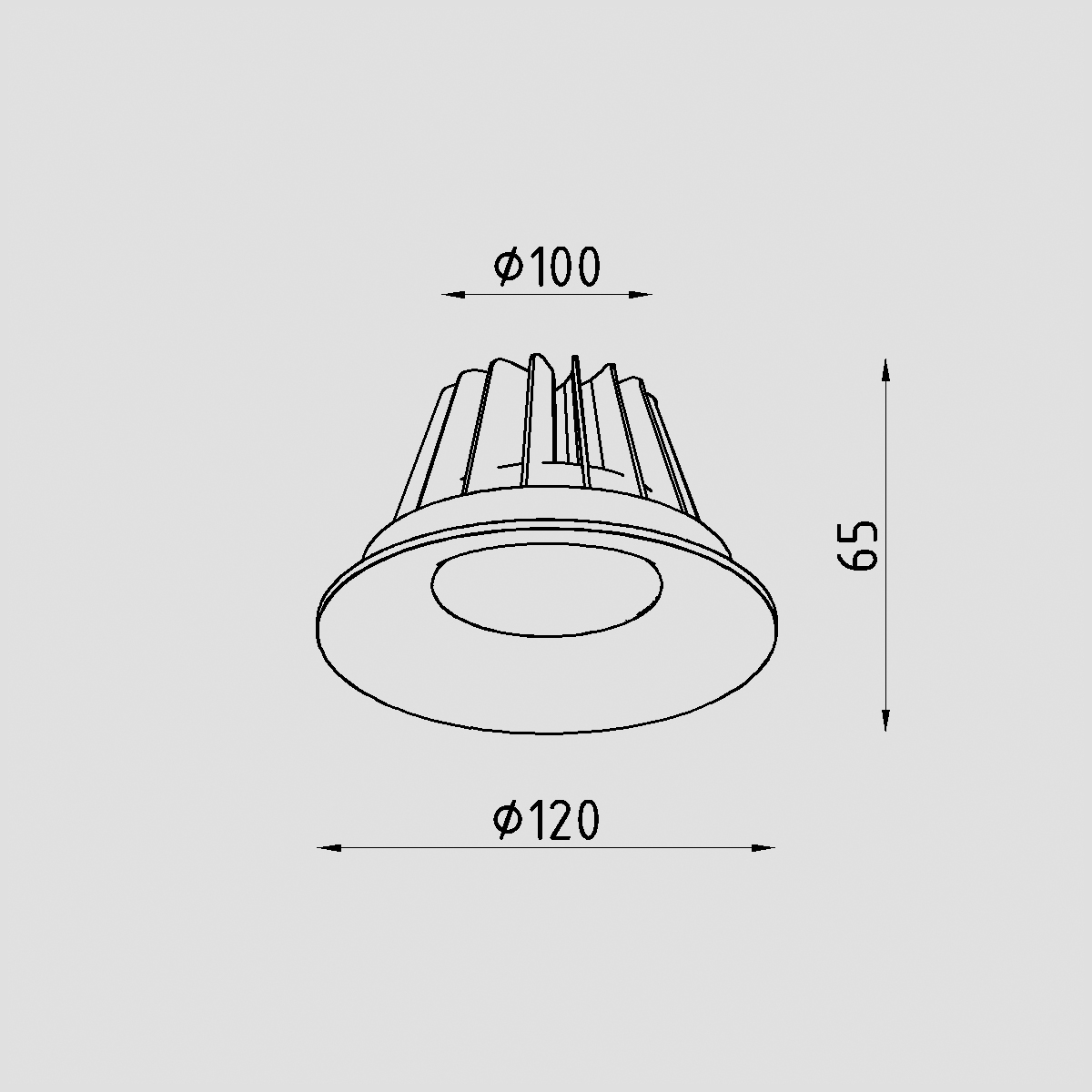 Светильник встраиваемый Lighttech LTZ02002 Crater 1230 45 W