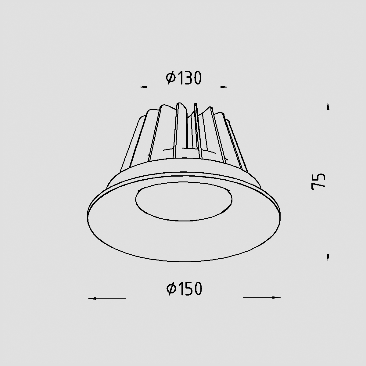 Светильник встраиваемый Lighttech LTZ02003 Crater 2040 45 W