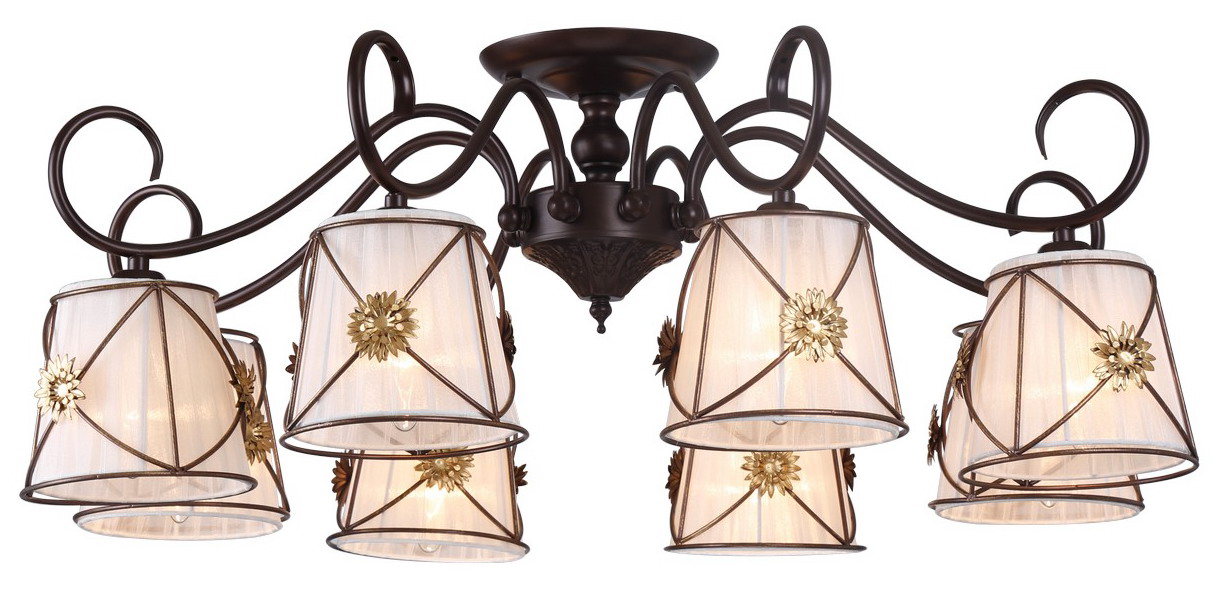 Светильник потолочный Arte Lamp Fortuna A5495PL-8BR