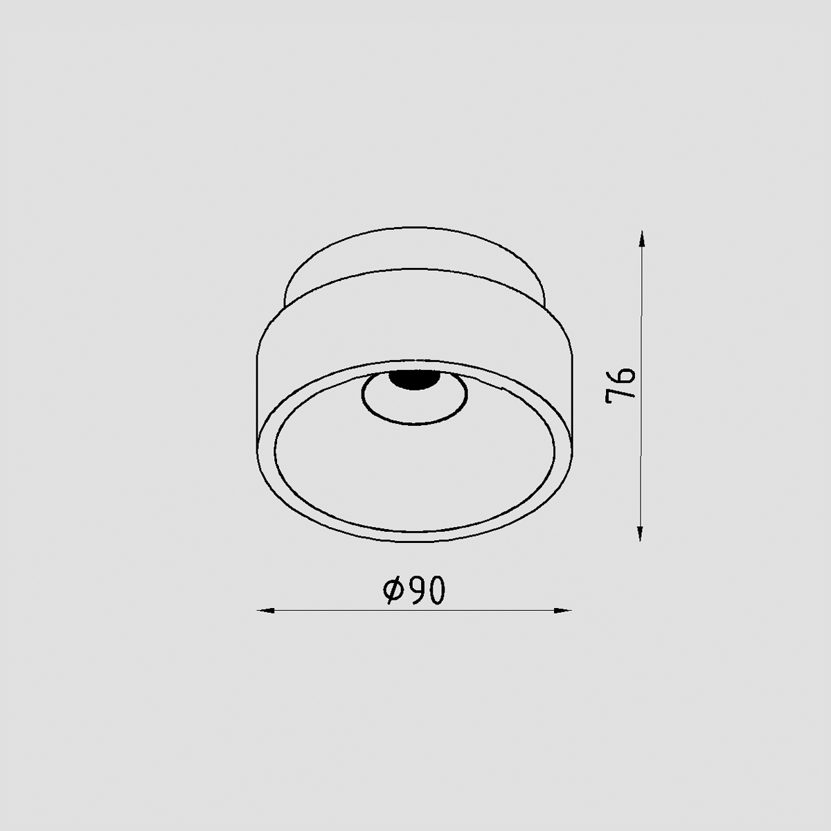 Светильник встраиваемый Lighttech LTA10001 Rebus 4.230 GC-B