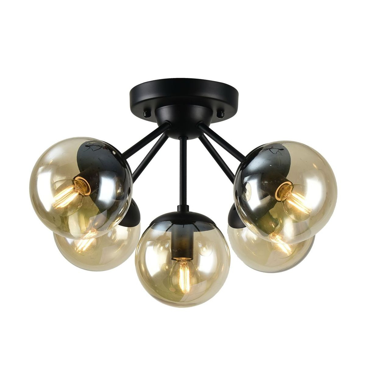 Светильник потолочный Arte Lamp Bolla A1664PL-5BK