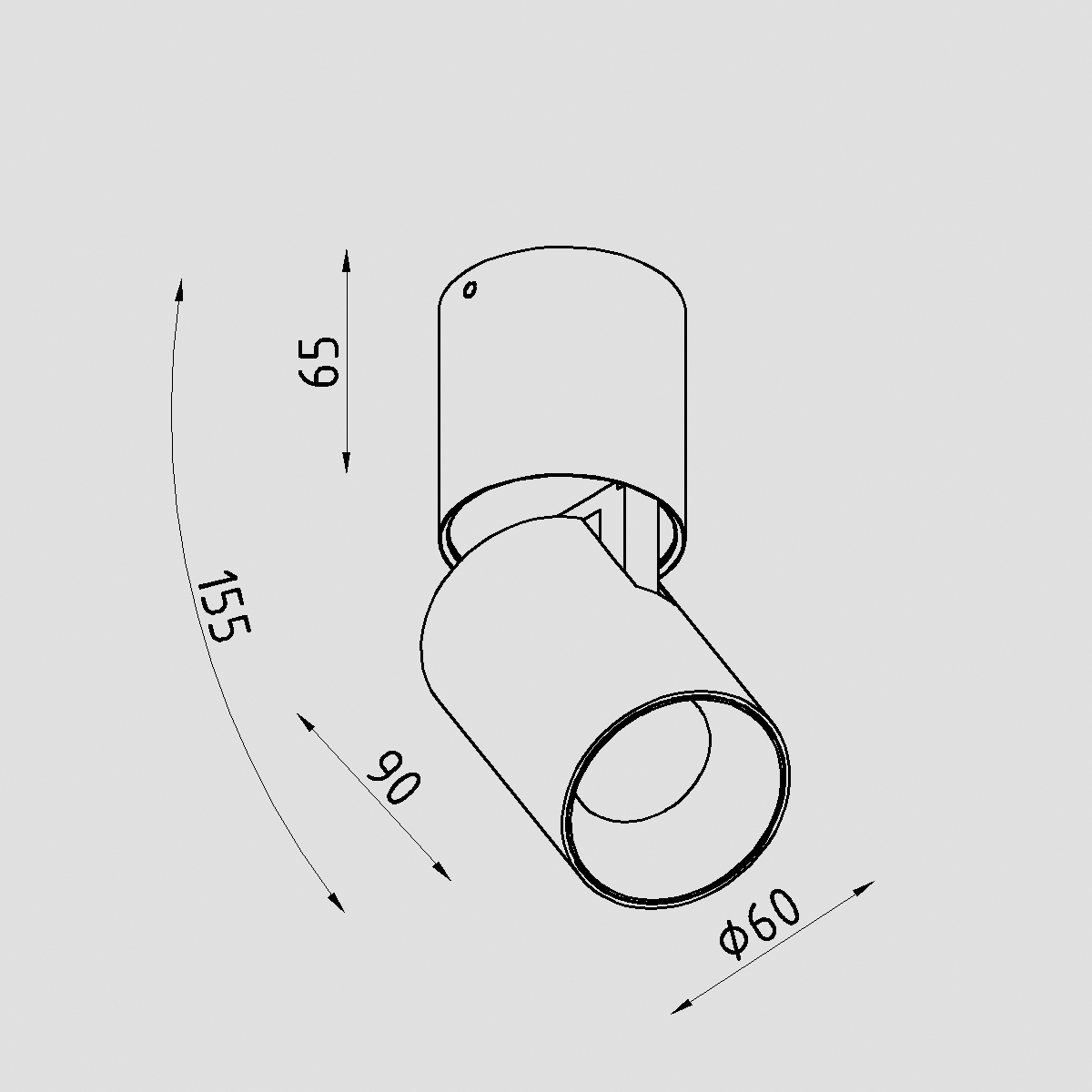 Светильник накладной Lighttech LTM03002 Column 1230 36 B-G